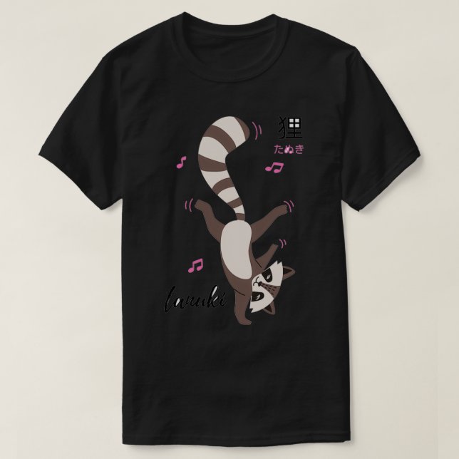Tanuki Japanese racoon dog Fox T-Shirt (Design Front)