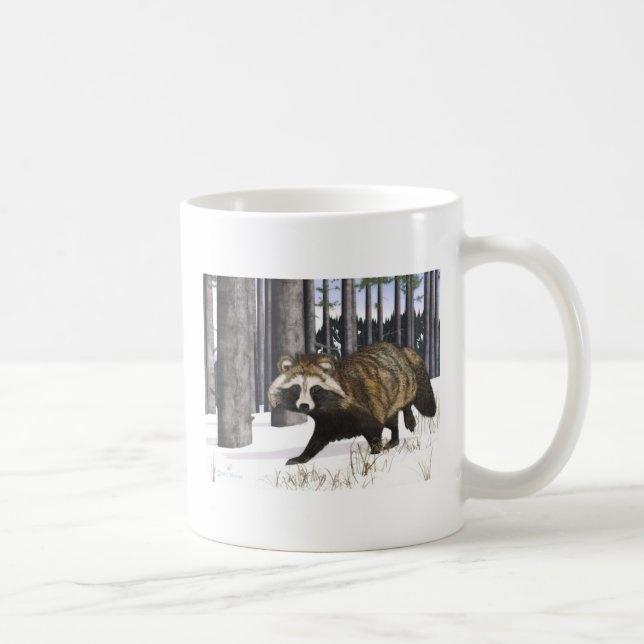 Tanuki - Racoon Dog Coffee Mug (Right)