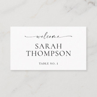 TANYA Flat Wedding Place Card or Escort Card
