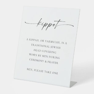 TANYA   Kippot Sign Jewish Wedding Yarmulke Basket