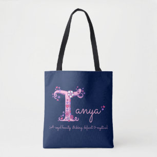 Tanya name and meaning monogram bag