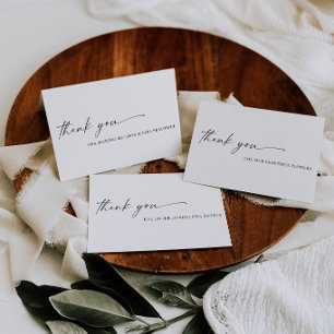 TANYA   Personalised folded vendor thank you cards