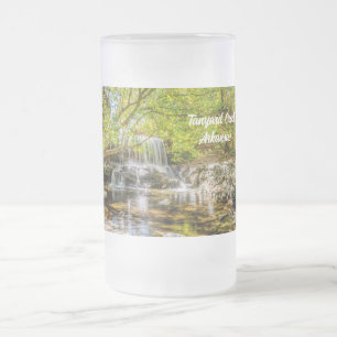 Tanyard Creek Waterfall In The Fall Frosted Glass  Beer Mug