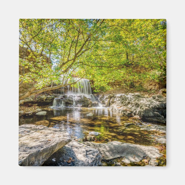 Tanyard Creek Waterfall In The Fall Magnet (Front)