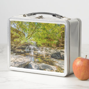 Tanyard Creek Waterfall In The Fall Metal Lunch Box