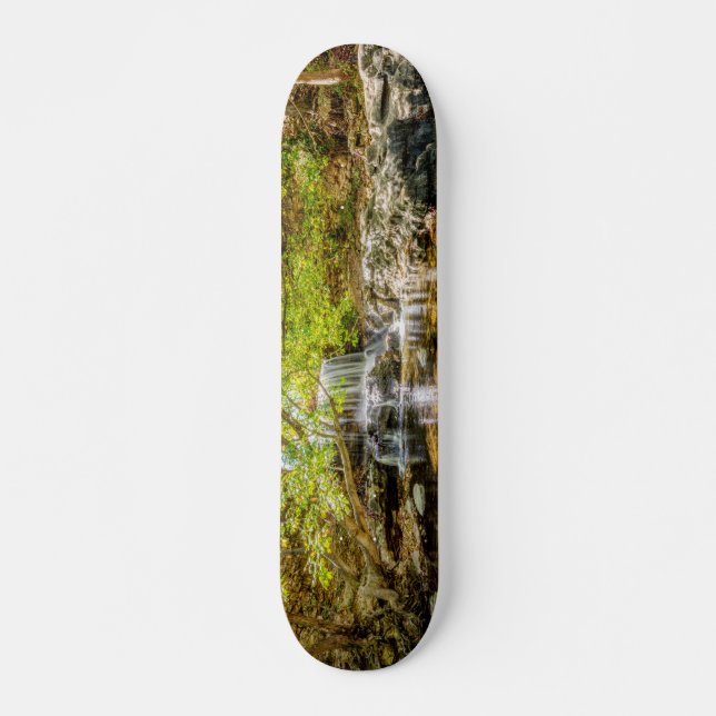 Tanyard Creek Waterfall In The Fall Skateboard (Front)