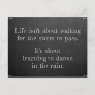 Tanz im Regen Postcard