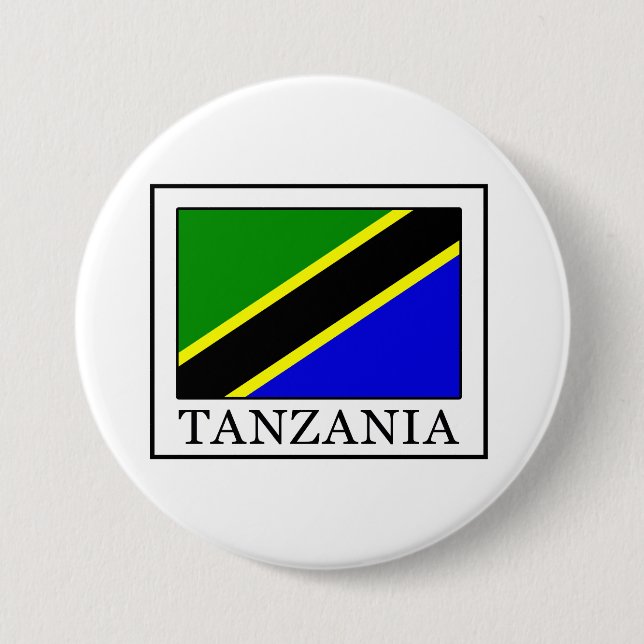 Tanzania 7.5 Cm Round Badge (Front)