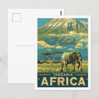Tanzania Africa Vintage Famous Travel Place