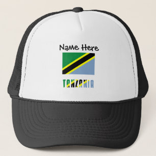 Tanzania and Tanzanian Flag Personalised  Trucker Hat
