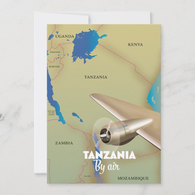 Tanzania By Air Save The Date (Front)