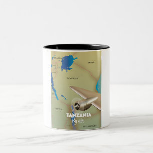 Tanzania By Air Two-Tone Coffee Mug