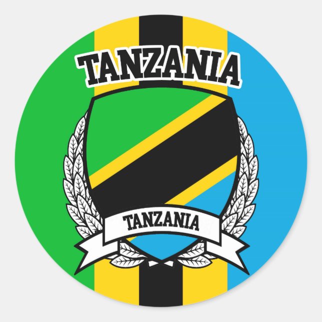 Tanzania Classic Round Sticker (Front)