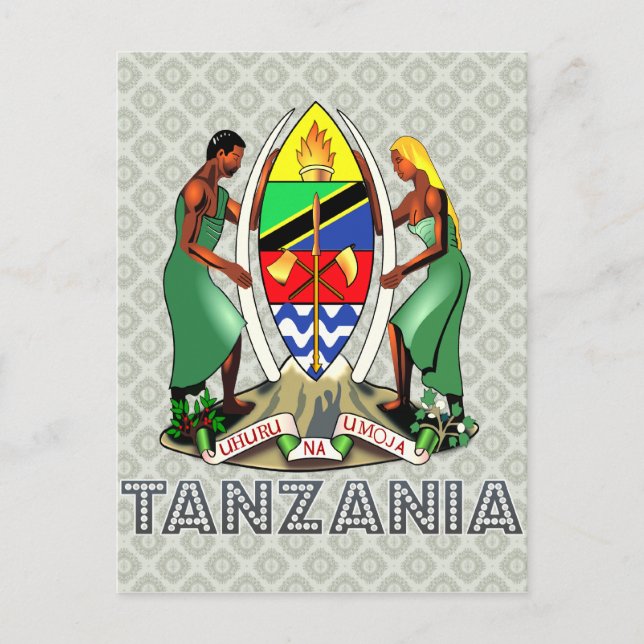 Tanzania Coat of Arms Postcard (Front)