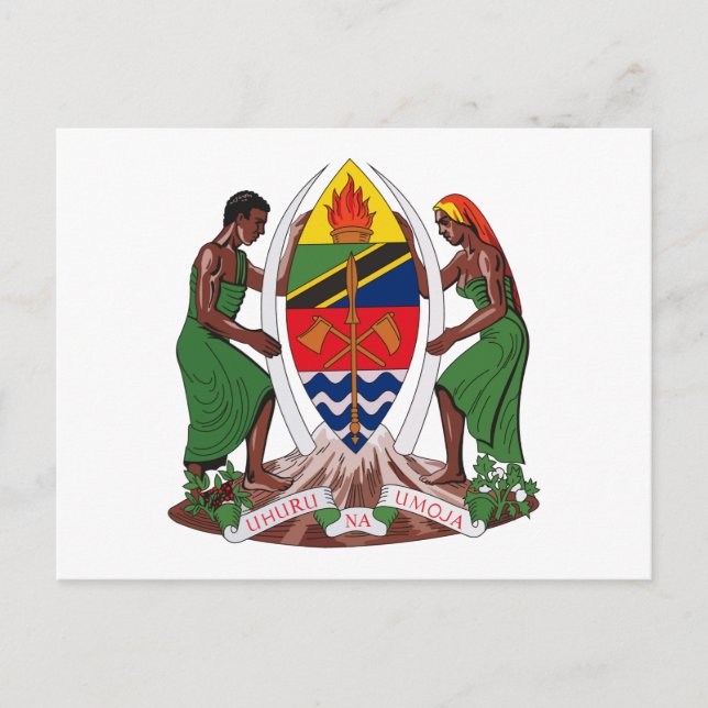 Tanzania Coat of Arms Postcard (Front)