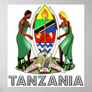 Tanzania Coat of Arms Poster