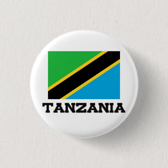 Tanzania Flag 3 Cm Round Badge (Front)
