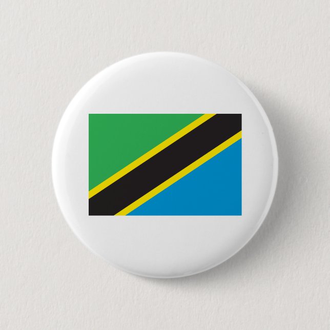 Tanzania Flag 6 Cm Round Badge (Front)