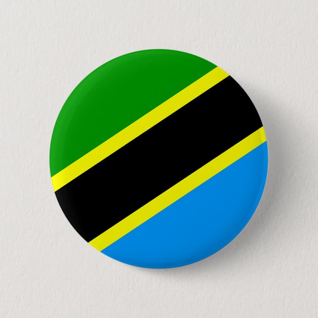 Tanzania Flag 6 Cm Round Badge (Front)