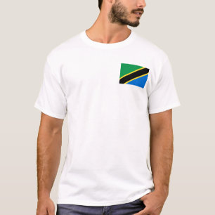 Tanzania Flag and Map T-Shirt