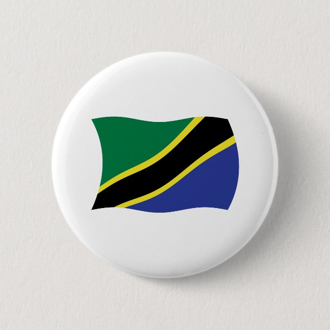 Tanzania Flag Button (Front)