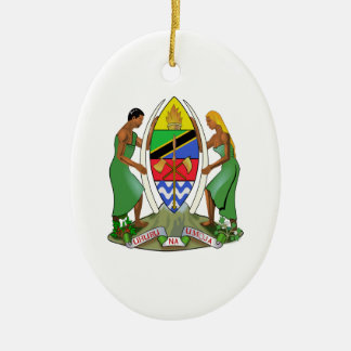 Tanzania Flag Ceramic Tree Decoration