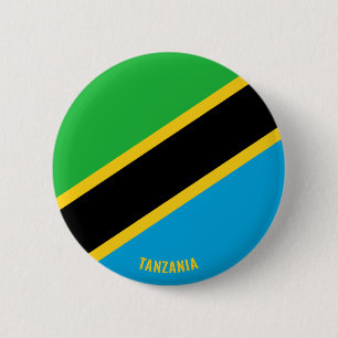 Tanzania Flag Charming Patriotic 6 Cm Round Badge