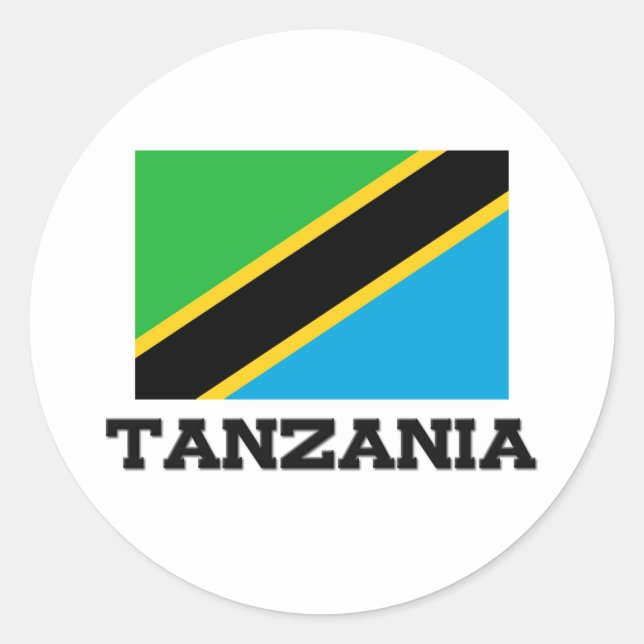 Tanzania Flag Classic Round Sticker (Front)