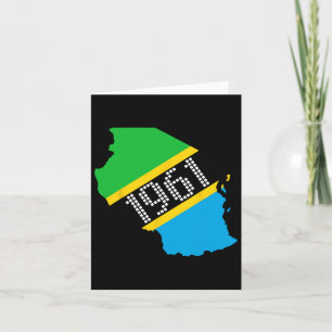 Tanzania Flag Independence Day Card