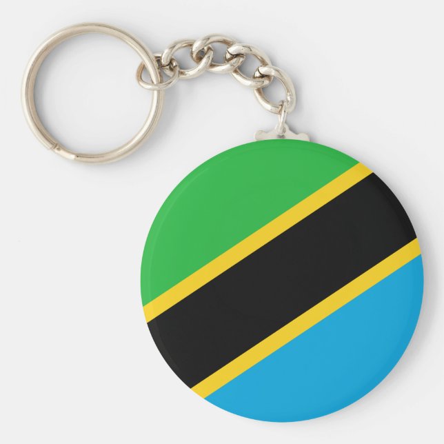 Tanzania Flag Key Ring (Front)