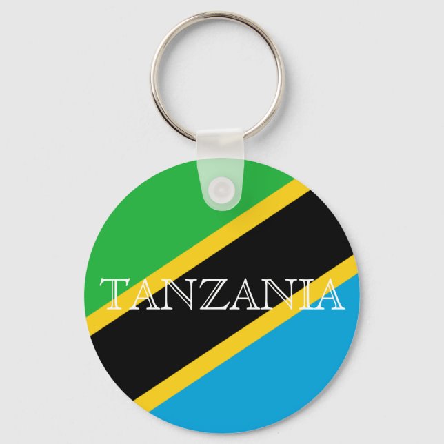 tanzania flag key ring (Front)