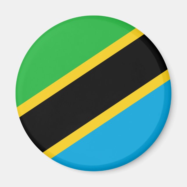 Tanzania Flag Magnet (Front)