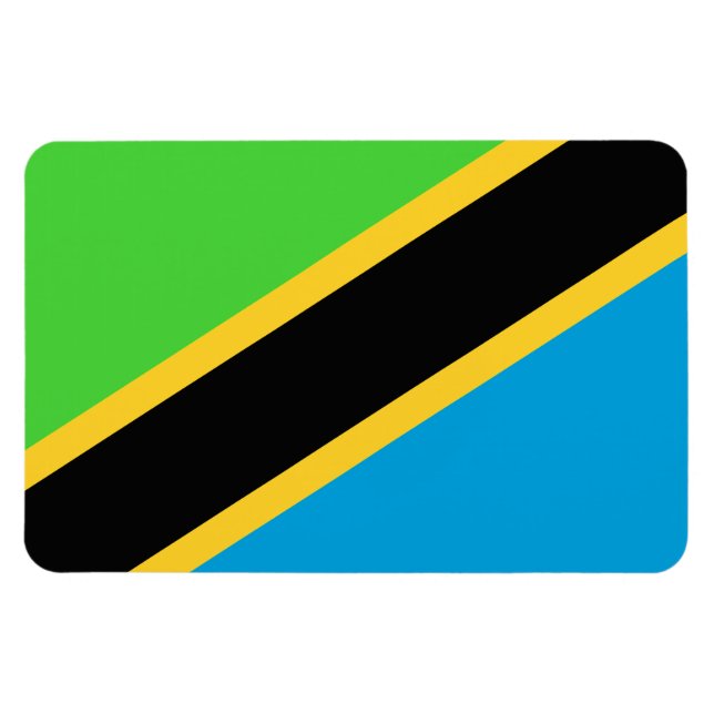 Tanzania Flag Magnet (Horizontal)
