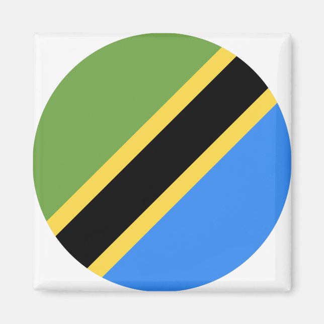 Tanzania Flag Magnet (Front)