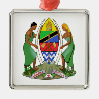 Tanzania Flag Metal Tree Decoration