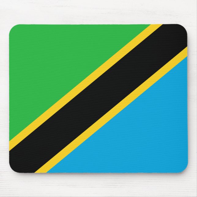 Tanzania Flag Mouse Mat (Front)