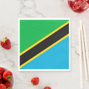 Tanzania flag napkin
