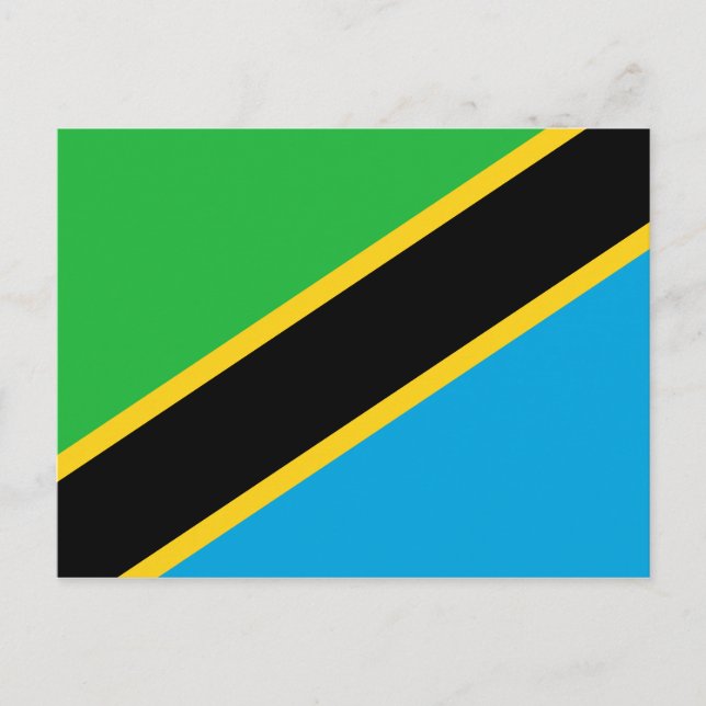 Tanzania Flag Postcard (Front)