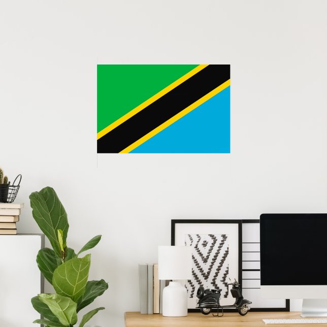 Tanzania flag poster (Home Office)