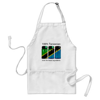 Tanzania Flag Spice Jars Apron