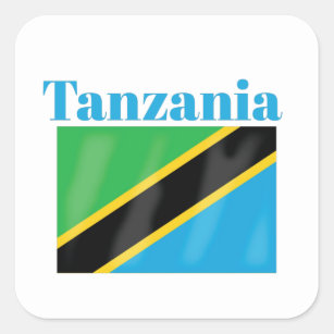 Tanzania Flag Square Sticker