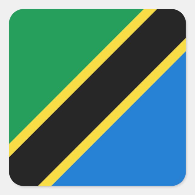 Tanzania Flag Sticker (Front)