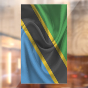 Tanzania Flag Window Cling