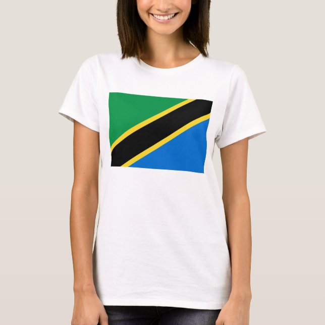 Tanzania Flag x Map T-Shirt (Front)