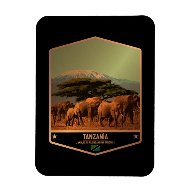 Tanzania Magnet (Vertical)