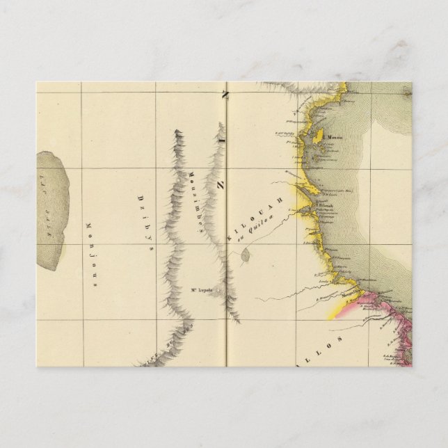 Tanzania, Mozambique 43 Postcard (Front)