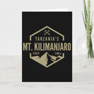 Tanzania Mt. Kilimanjaro Card