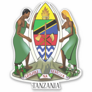 Tanzania National Coat Of Arms Patriotic