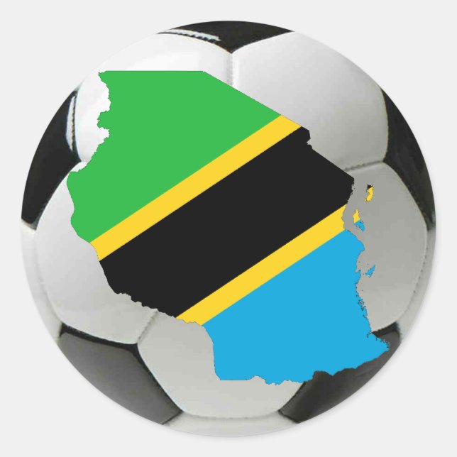 Tanzania national team classic round sticker (Front)