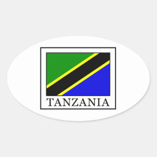 Tanzania Oval Sticker